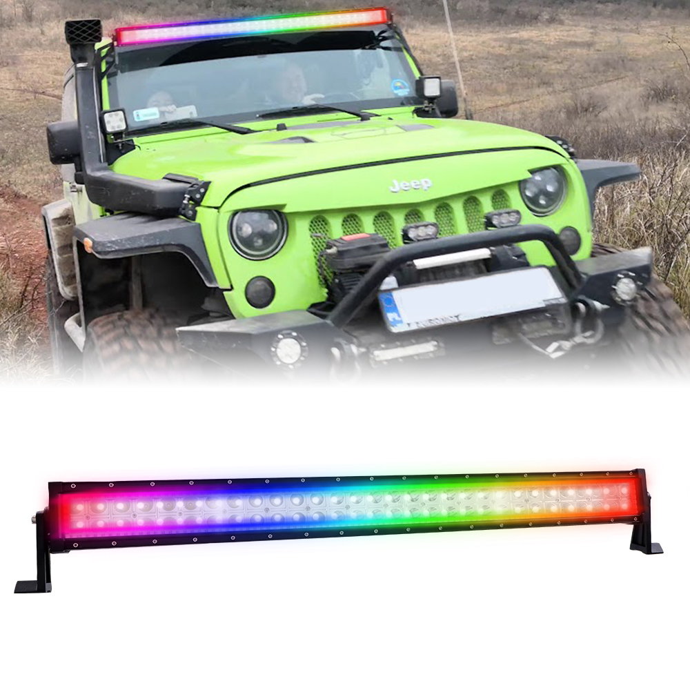 Illuminate Your Journey with the 180WRGB Light Bar - The Ultimate RGB Lighting Solution for Your Vehicle! (21)