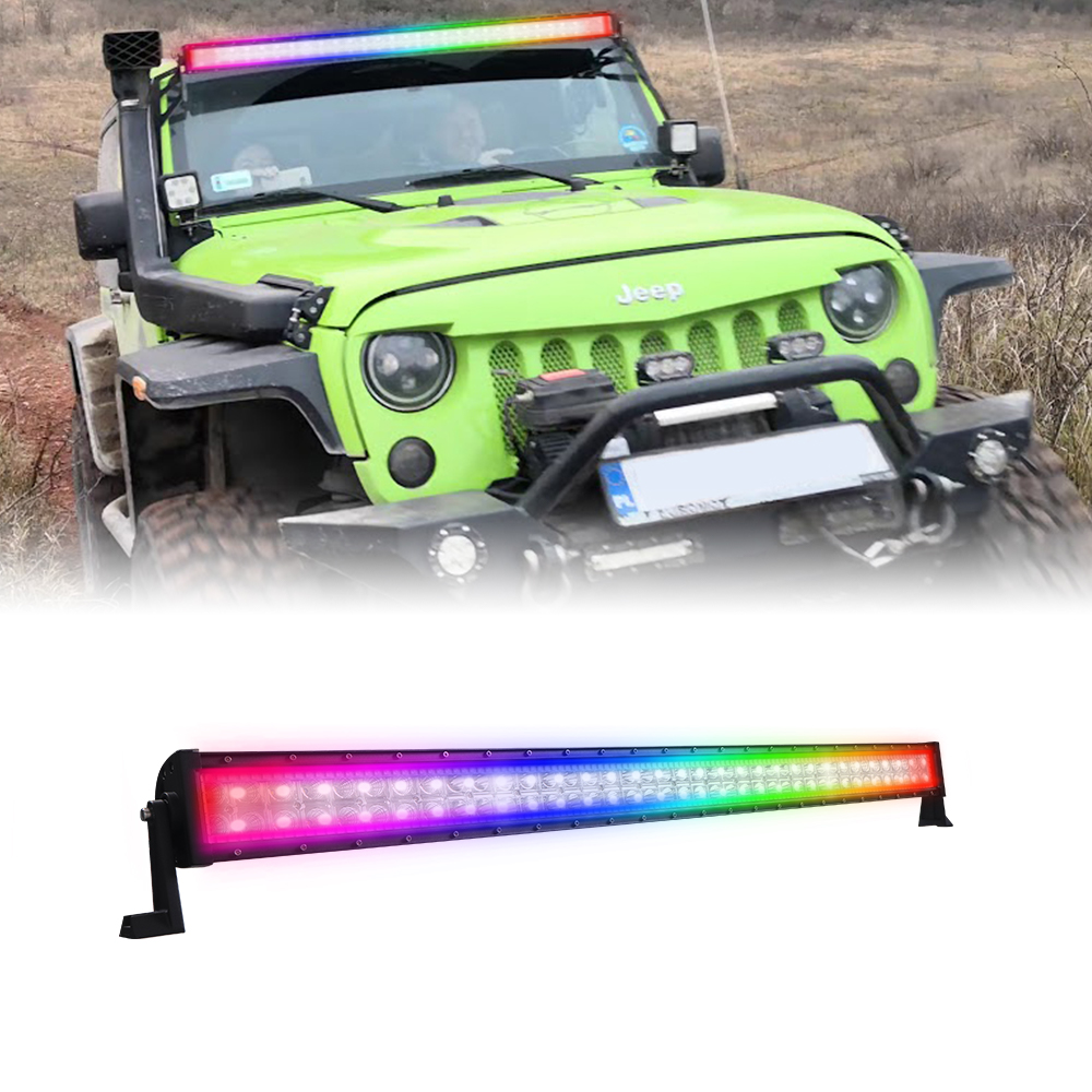 Ṣe itanna Ride Rẹ pẹlu Pẹpẹ Imọlẹ 240WRGB - Tu Agbara ti Imọlẹ RGB jade!(21)