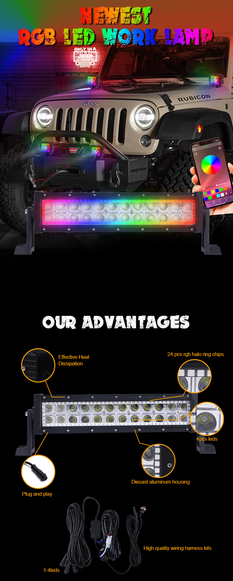Illuminate Your Journey with the 72WRGB RGB Light Bar (3)