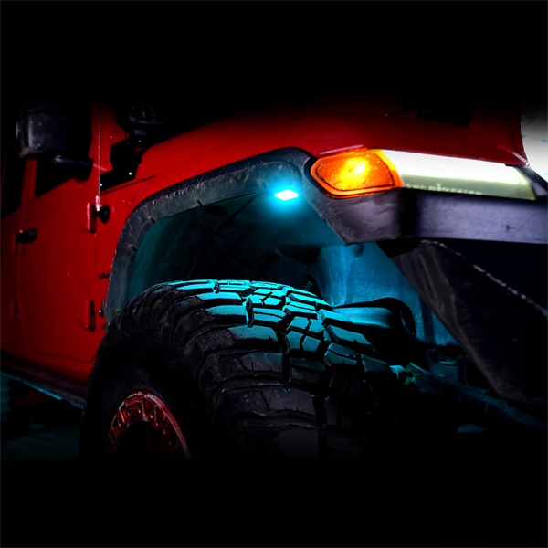 Illuminate Your Ride with the Ultimate 4 Pods RGB Rock Light Kit (3)